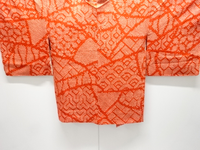 未使用品　本総絞り　蜀江紋模様羽織